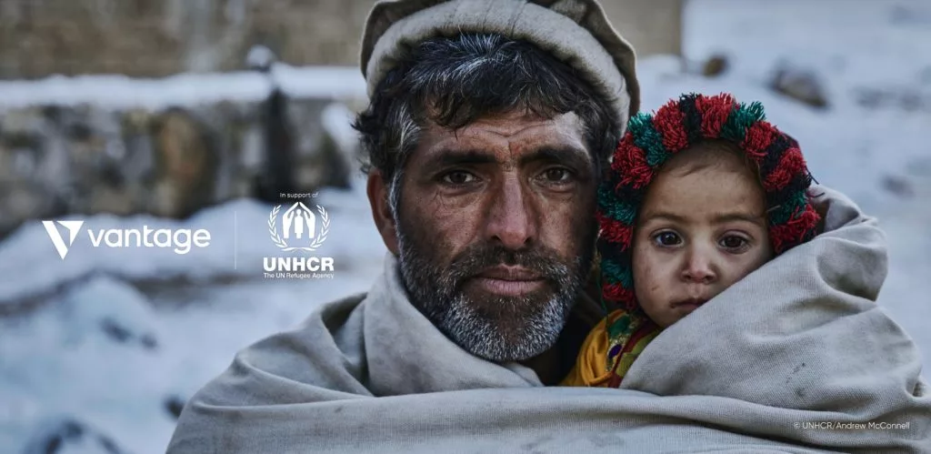 Vantage partners UNHCR for global fundraising activity for refugees, matches donations dollar-for-dollar